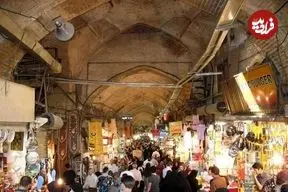 عکس| تصویری از حملات دیشب به بازار تهران