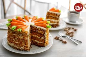 طرز تهیه کیک هویج کافی‌شاپی؛ پوک، نرم و خوشمزه