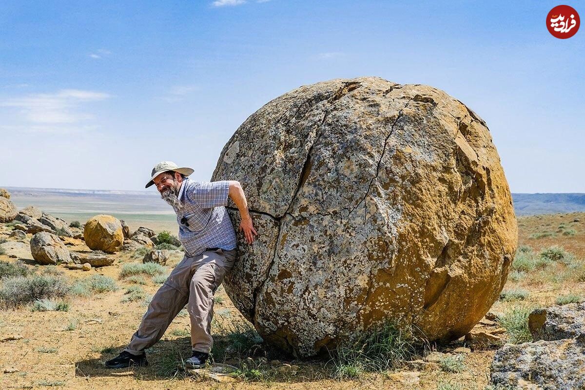 تصاویر؛ توپهای سنگی قزاقستان؛ راز تخمهای اژدهای سنگشده که زمینشناسان را گیج کرده است