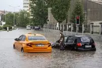 (ویدئو) خیابان‌های یکی از شهرهای ترکیه دریاچه شد!