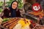 ببینید| غذای روستایی در ایران؛ مراحل دیدنی تهیه کباب کوبیده مرغ روی آتش