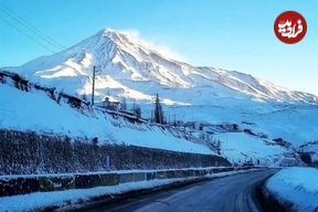 ببینید؛ بارش برف در قله دماوند در میانه تابستان