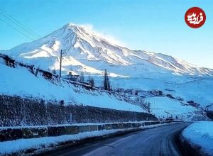 ببینید؛ بارش برف در قله دماوند در میانه تابستان