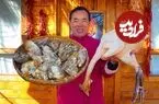 ببینید| غذای روستایی در چین؛ پخت یک غذای محلی با خروس و صدف