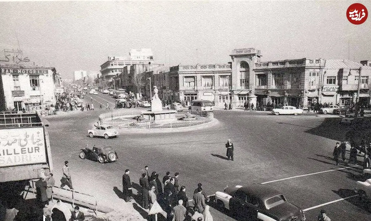 عکس؛ سفر در زمان؛ درگیری مسلحانه و تیراندازی در چهار راه مخبرالدوله خبرساز شد!