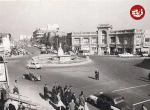 عکس؛ سفر در زمان؛ درگیری مسلحانه و تیراندازی در چهار راه مخبرالدوله خبرساز شد!