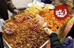 ببینید| غذای خیابانی در کره؛ خرچنگ سوخاری و ماهی مرکب سرخ شده در اینچئون