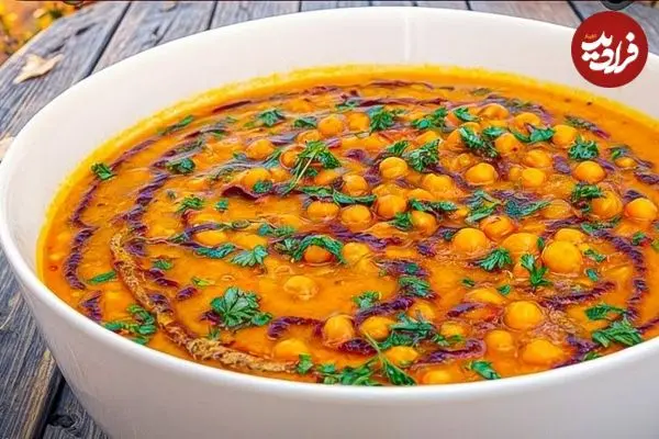 ببینید| طرز تهیه خوراک نخود و گوجه فرنگی