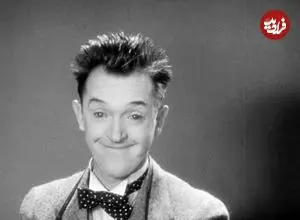 عکس| سفر در زمان؛ «استن لورل» به همراه دختر خردسال اش لوئیس؛ سال 1308