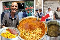 ببینید؛ غذای خیابانی در ایران؛ پخت قیمه و قرمه سبزی اصیل در قم