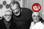 عکس؛ سفر در زمان؛ «حسن پورشیرازی» با شلوار کردی در کنار یک اتوبوس قدیمی؛ سال 98