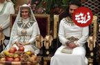 عکس| سفر زمان؛ عکس یادگاری «آسنات و منسه، همسر و دختر یوزارسیف» در پشت‌صحنه «یوسف پیامبر»