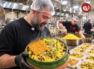 ببینید| غذای خیابانی در ایران؛ مراحل پخت انبوه انواع کباب و خورشت در تهران