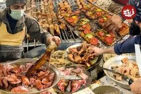 ببینید| غذای خیابانی در پاکستان؛ ماهی سرخ شده و کبابی در پیشاور