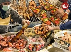 ببینید| غذای خیابانی در پاکستان؛ ماهی سرخ شده و کبابی در پیشاور