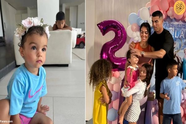 (ویدئو+عکس) جشن تولد دختر رونالدو