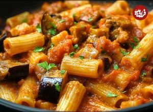 ببینید؛ طرز تهیه یک پاستای خوشمزه با بادمجان توسط آشپز مشهور ایتالیایی