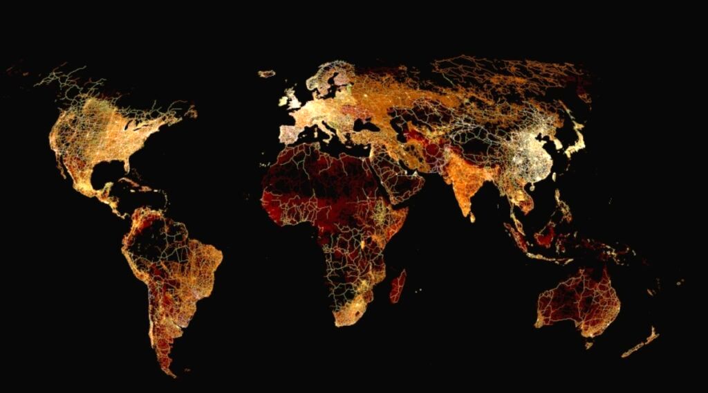 (اینفوگرافیک) نقشه همه راه‌های زمینی جهان بر اساس قاره‌ها؛ جایگاه ایران کجاست؟