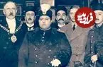 عکس؛ سفر در زمان؛ روایت یک تصویر تاریخی؛ وقتی آخرین شاه قاجار کنار پادشاه آینده بریتانیا ایستاد
