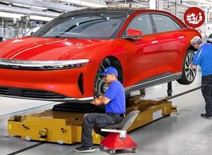 ببینید؛ نگاهی به مراحل تولید خودروهای برقی پیشرفته لوسید در آمریکا