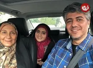 عکس| سفر در زمان؛ «ستایش و مهدی مظفری» در پشت صحنه سریال ستایش 3؛ سال 97