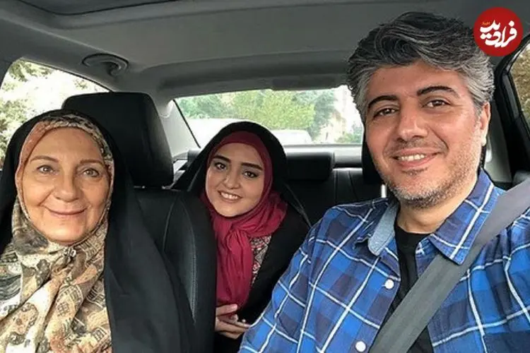 عکس| سفر در زمان؛ «ستایش و مهدی مظفری» در پشت صحنه سریال ستایش 3؛ سال 97