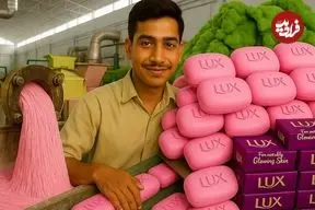 ببینید| مراحل دیدنی تولید صابون به روش سنتی در پاکستان