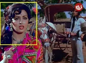 عکس| سفر در زمان؛ «بسنتی» فیلم (شعله) در 63 سالگی در بمبئی؛ سال 1390