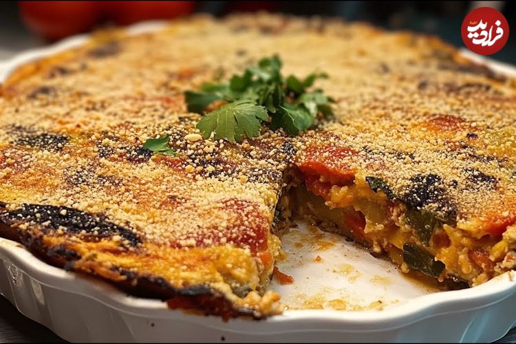 ببینید؛ طرز تهیه کیک گوشت و بادمجان به روش آشپز ماهر ایتالیایی