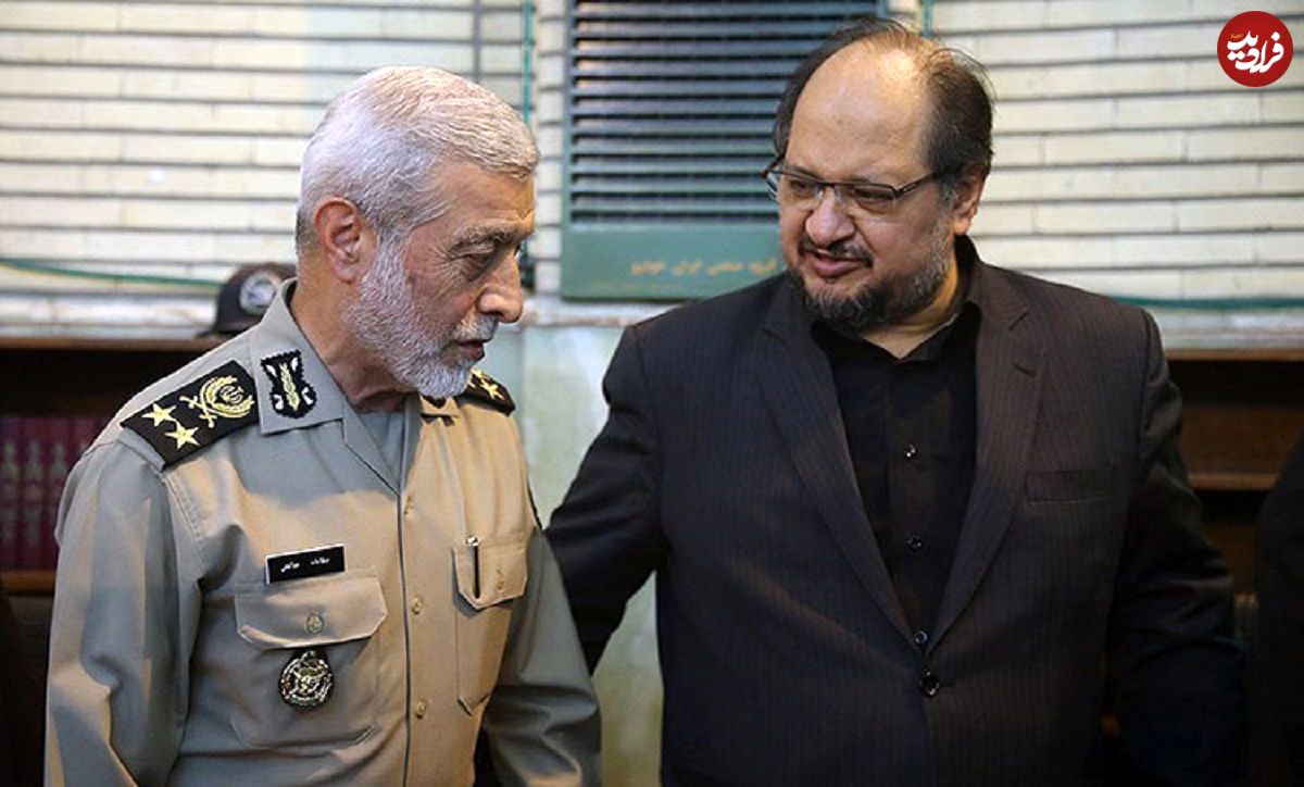 عکس؛ سفر در زمان؛ «سرلشکر باقری در مراسم ختم همسر امیر صالحی، فرمانده سابق ارتش»؛ سال 95