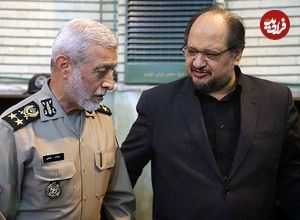 عکس؛ سفر در زمان؛ «سرلشکر باقری در مراسم ختم همسر امیر صالحی، فرمانده سابق ارتش»؛ سال 95