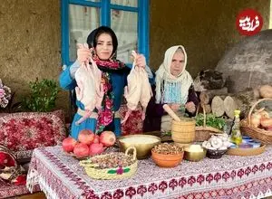 ببینید| غذای روستایی در ایران؛ پخت باسترما پلو با اردک در طبیعت زیبای روستا
