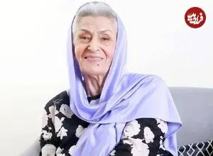 عکس| سفر در زمان؛ «ژاله علو» در دوران پیری و در کنار پسرش؛ دهه 90