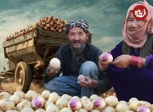 ببینید| غذای روستایی در افغانستان؛ پخت یک خوراک خاص با شلغم و گوجه