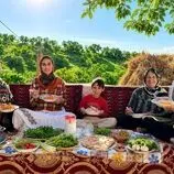 ببینید| غذای روستایی در ایران؛ پخت استانبولی و تهیه سالاد در مزرعه