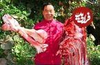 (ویدئو) فرآیند پخت 9 کیلوگرم خورشت گوشت و استخوان گاو توسط آشپز روستایی چینی