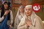 عکس| سفر به تاریخ؛ «زلیخا» در کنار «فرج الله سلحشور» در پشت‌صحنه «یوسف پیامبر»