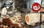 ببینید| فرآیند دیدنی ساخت قالب های چوبی برای تولید کفش در کارگاهی در پاکستان