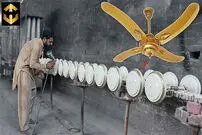 ببینید؛ پنکه سقفی چگونه در کارگاه های پاکستانی تولید می شود؟