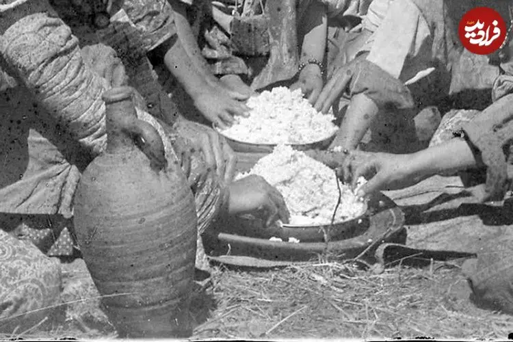 عکس| سفر زمان؛ غذا خوردن مسافران ایرانی در بیابان؛ 130 سال قبل
