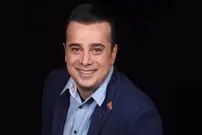 عکس صمیمی سپند امیرسلیمانی با مهران مدیری