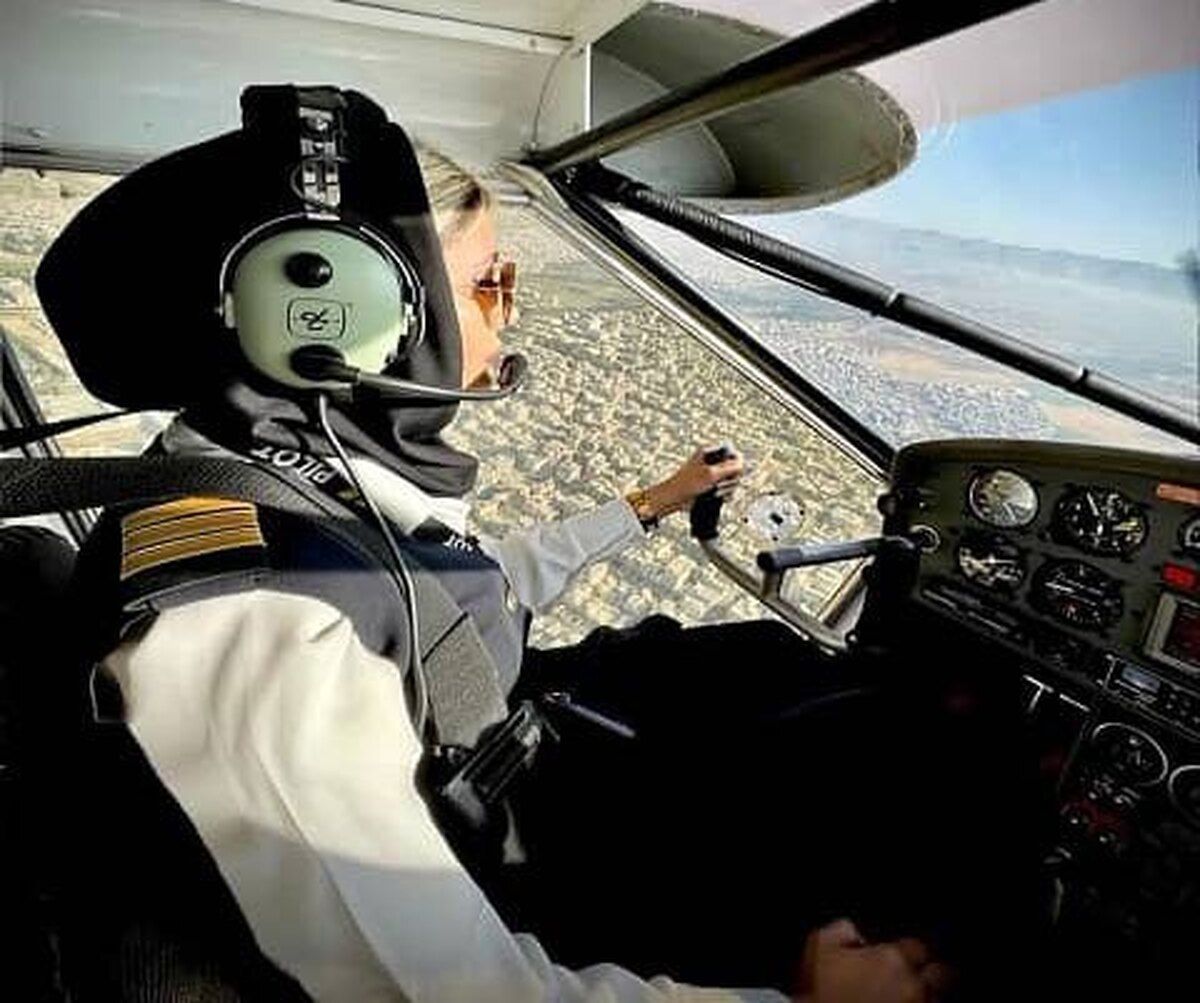(ویدئو) پرواز در آسمان شمال کشور با خلبان زن ایرانی