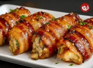 ببییند| طرز تهیه یک غذای جدید آمریکایی با 2 سینه مرغ و 150 گرم قارچ
