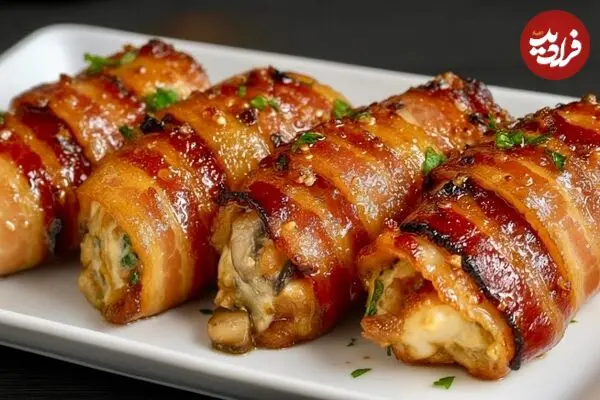 ببییند| طرز تهیه یک غذای جدید آمریکایی با 2 سینه مرغ و 150 گرم قارچ