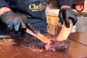 ببینید| غذای خیابانی در امارات؛ پخت برگر با استیک دودی و سیب زمینی در دوبی 