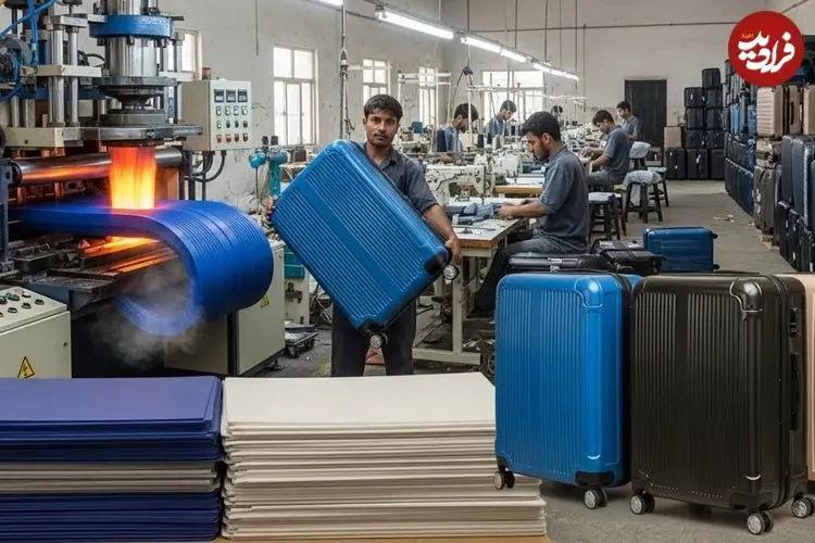 ببینید| فرآیند تولید انبوه چمدان مسافرتی در پاکستان