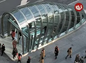 تصاویر؛ معماری ورودی ایستگاه مترو فُستریتوس