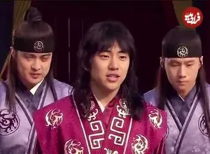 عکس| سفر زمان؛ «یوری، پسر جومونگ» و همسرش در لحظۀ ورود به تالار عروسی