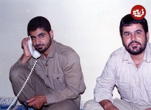 عکس؛ سفر در زمان؛ «سردار سلیمانی و حسن طهرانی‌مقدم» در جبهه؛ دهه 60