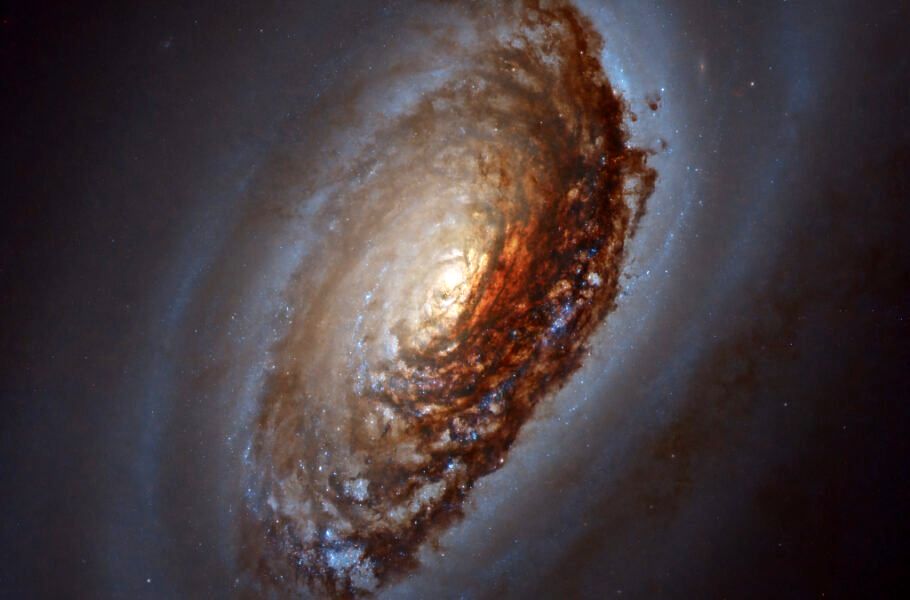 تصویر روز ناسا: نمای نزدیک از M64 یا کهکشان «سیه چشم»
